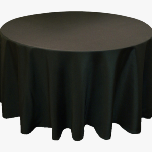 6 ft table black linens